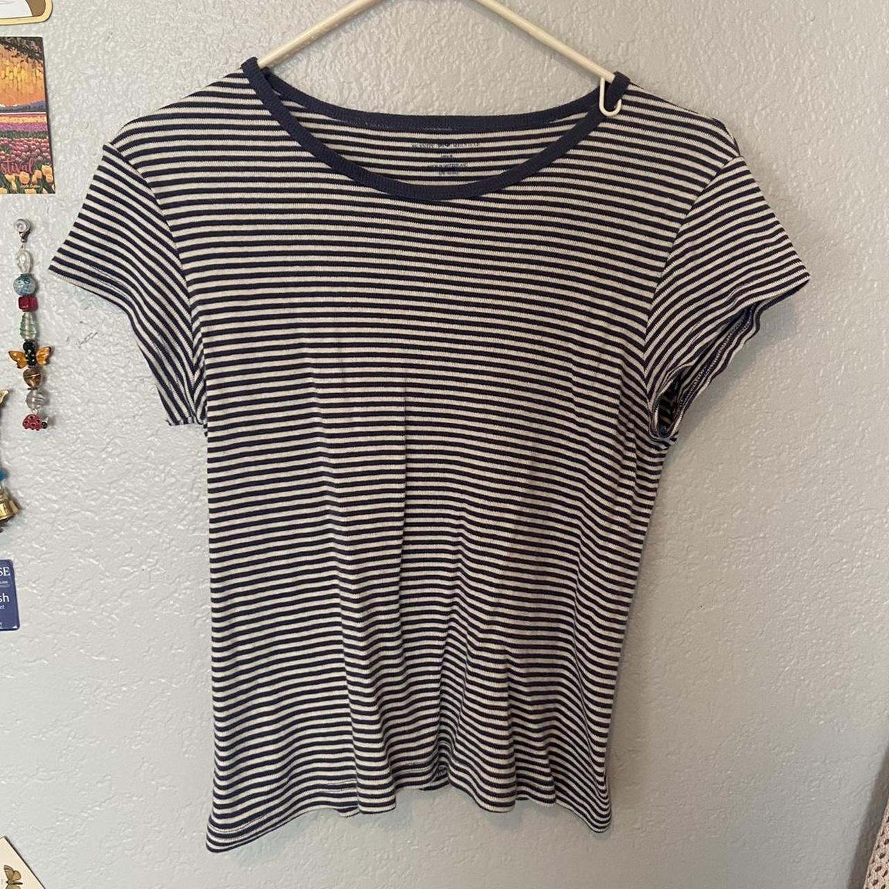 Brandy Melville Women's Blue Shirt | Depop