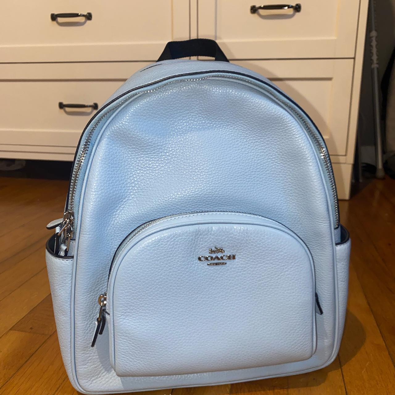 Baby blue shops coack backpack