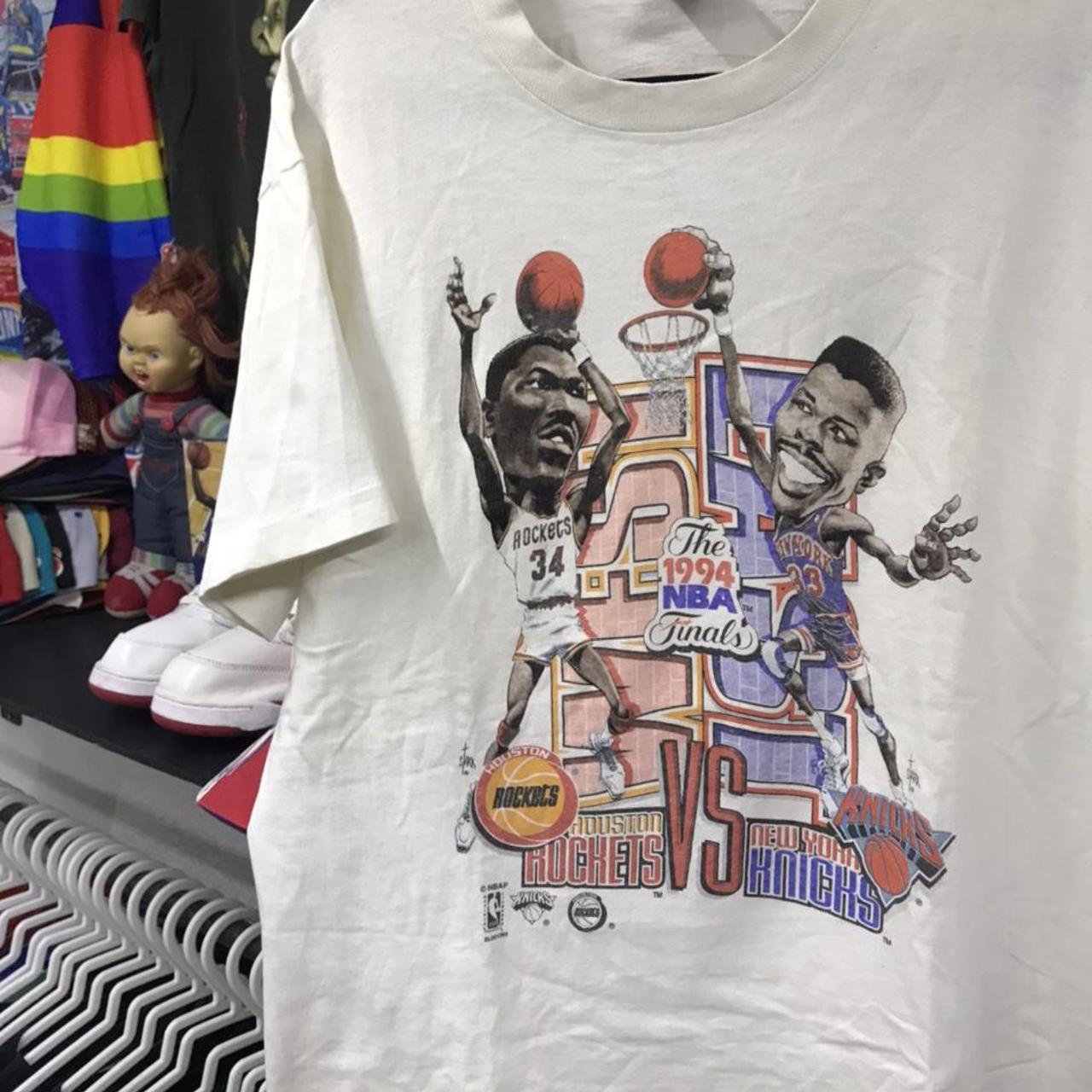 Vintage finales 1994 nba Rockets vs knicks Tag / | Depop
