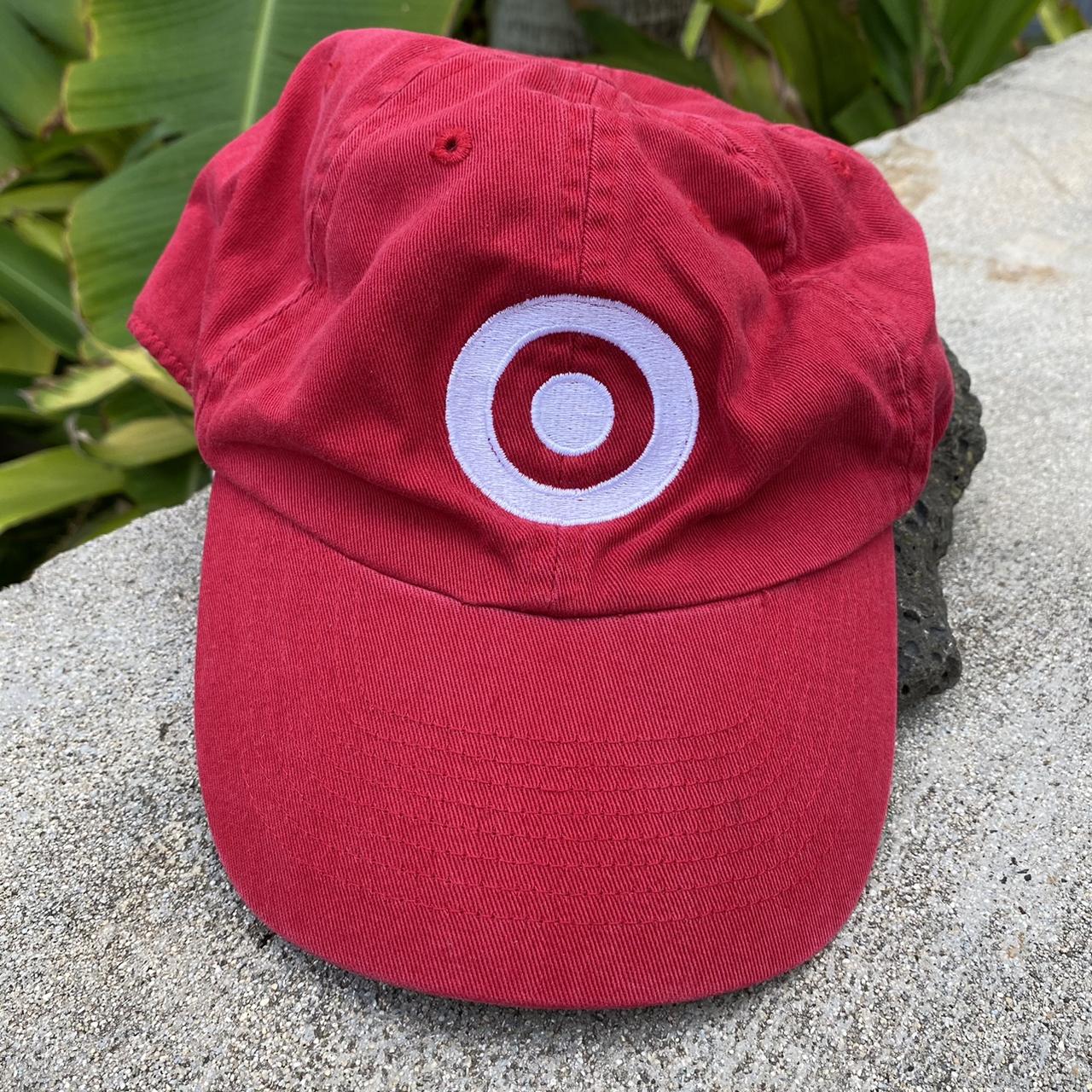 Red and white hat hot sale target