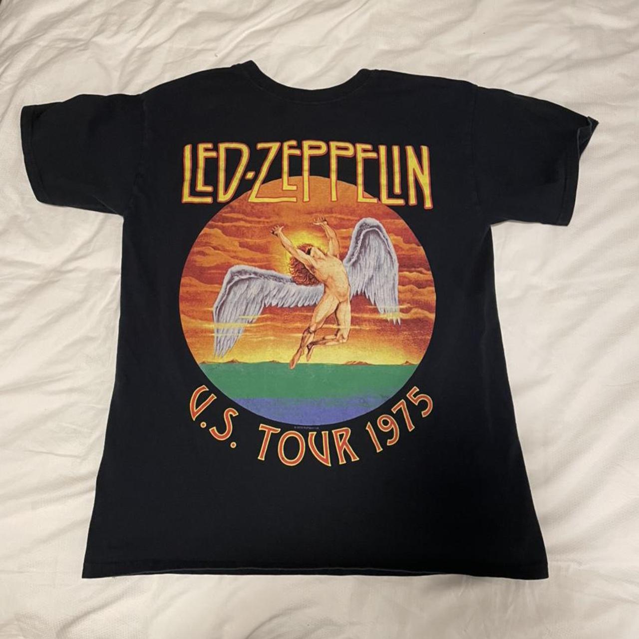 Vintage Led Zeppelin US Tour Graphic Tee Size... - Depop