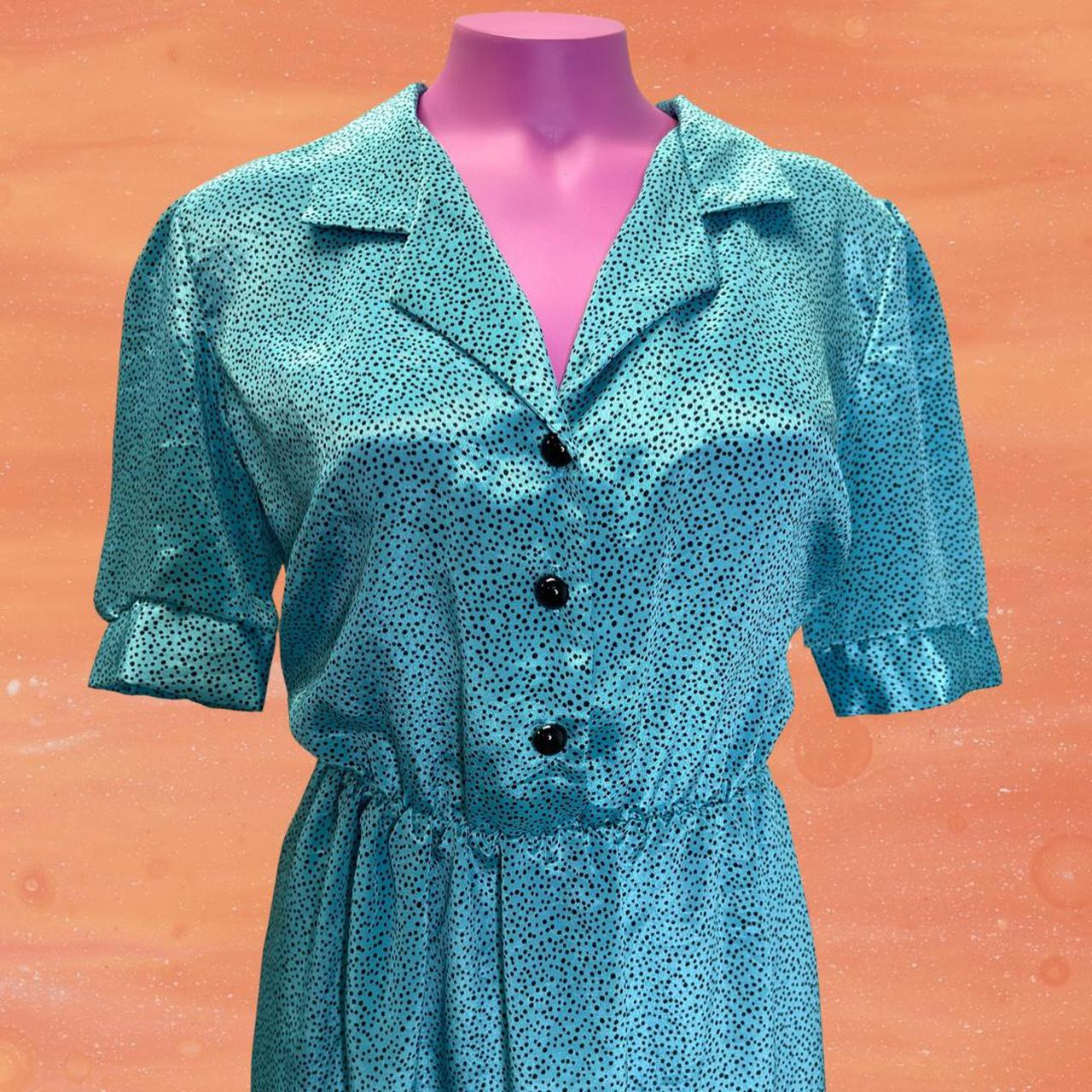 vintage-late-70-s-early-80-s-cyan-blue-dress-with-depop