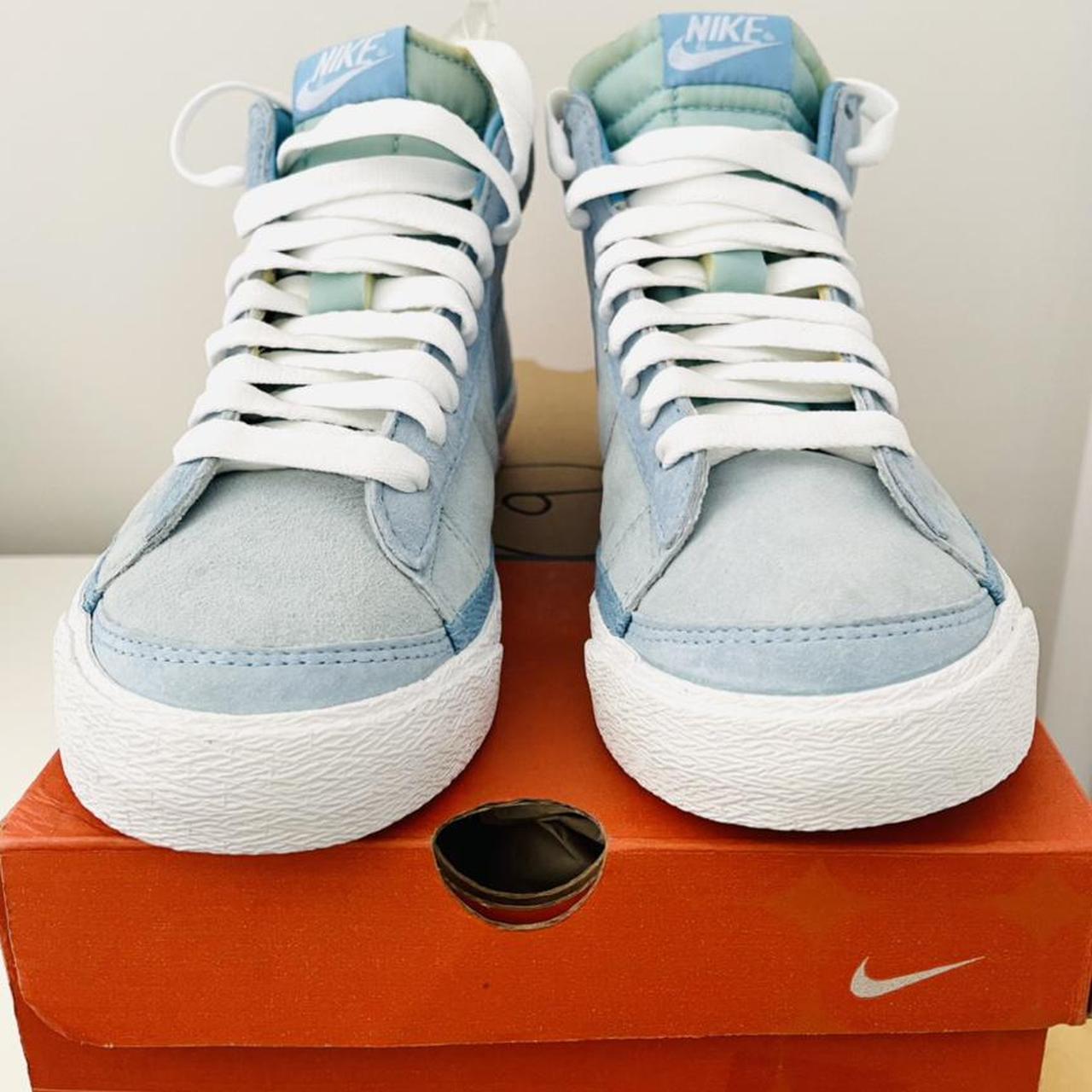 nike blazer suede blue