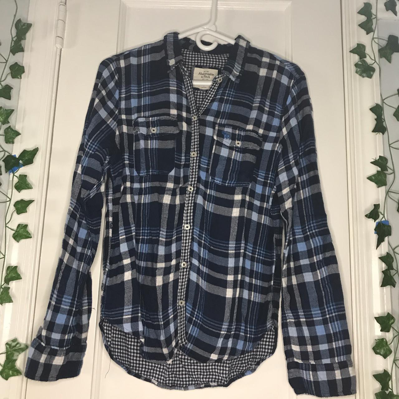 Abercrombie & Fitch Women's Blue Shirt | Depop