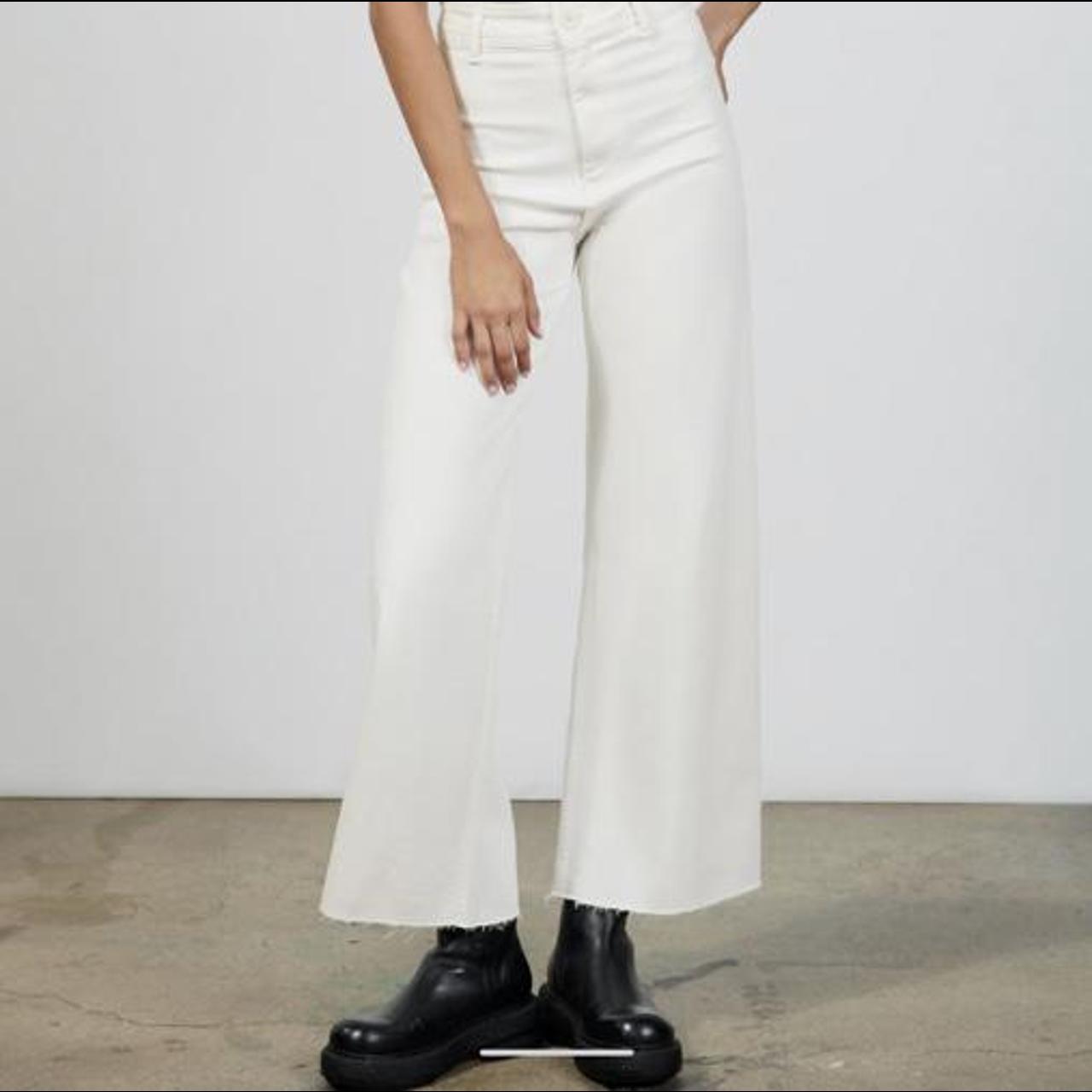 marine straight jeans zara white