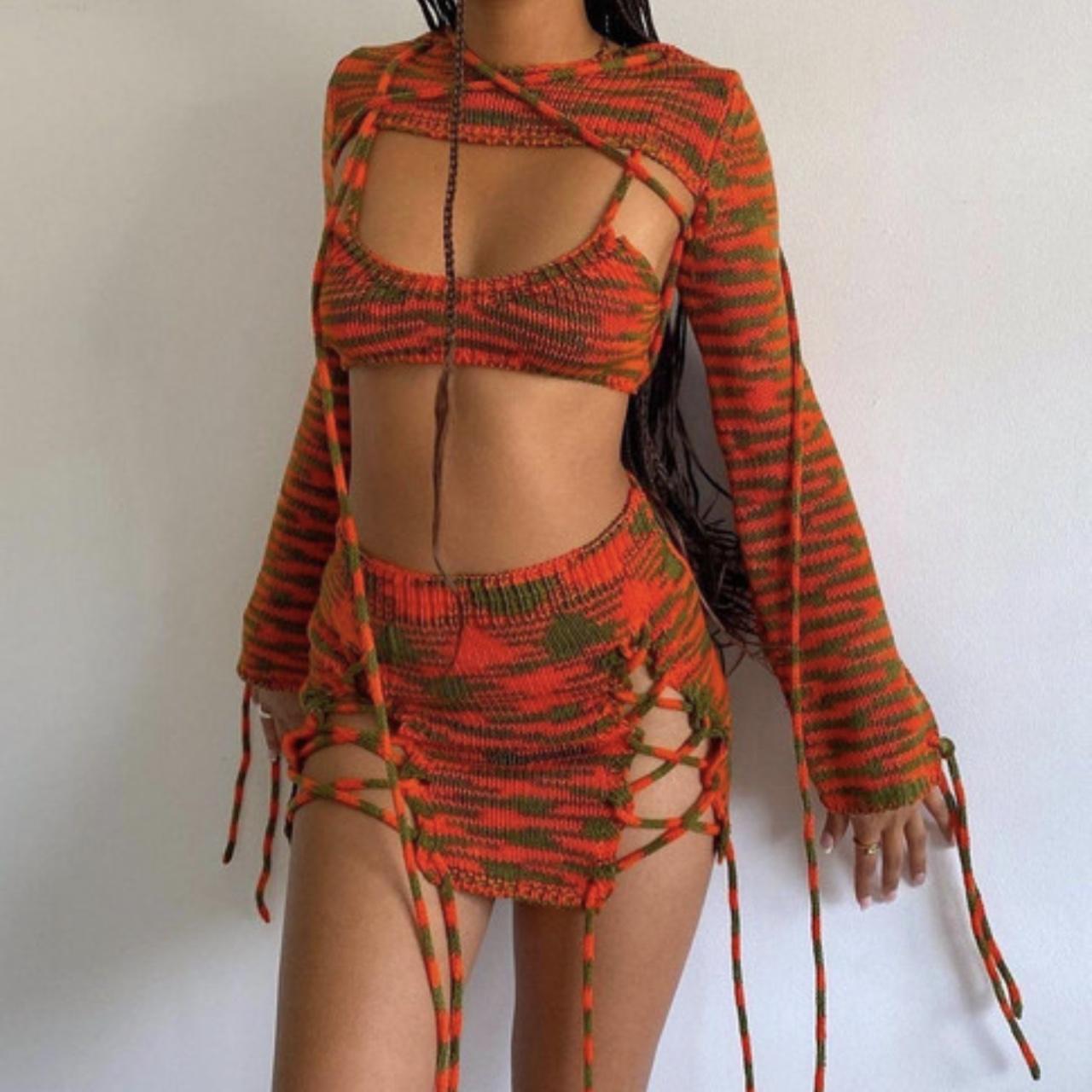 Jaded London Sydney Knit Set 3 piece set size Depop