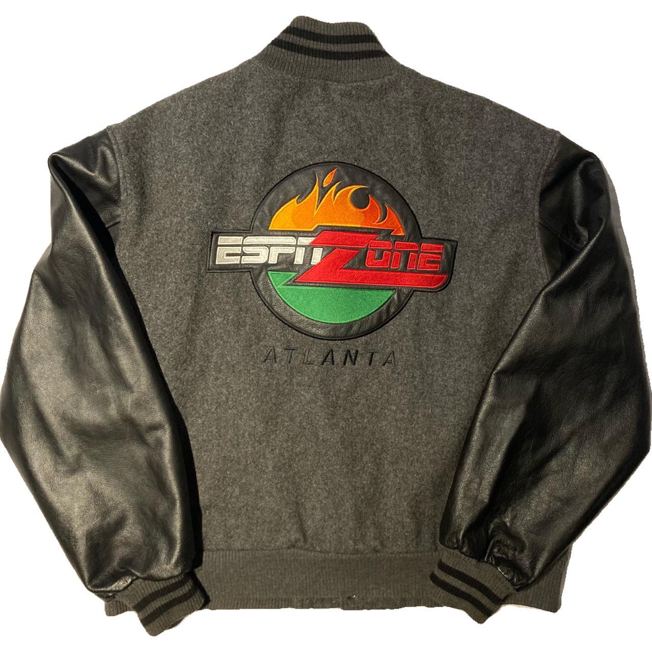 Vintage ESPN Zone Atlanta Varsity Jacket | No Size... - Depop