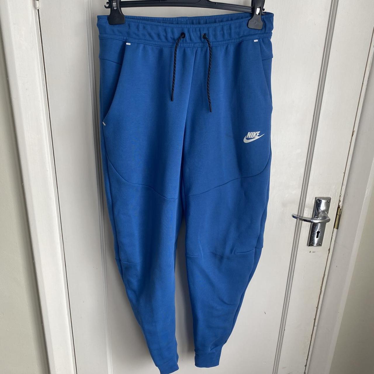 mens nike tech fleece tracksuit blue