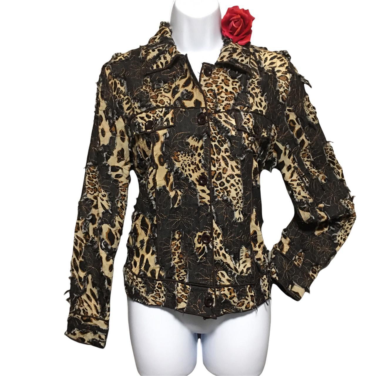 Women's Jacket - Brown/Tan - S – Jacket Patchwork… - image 1