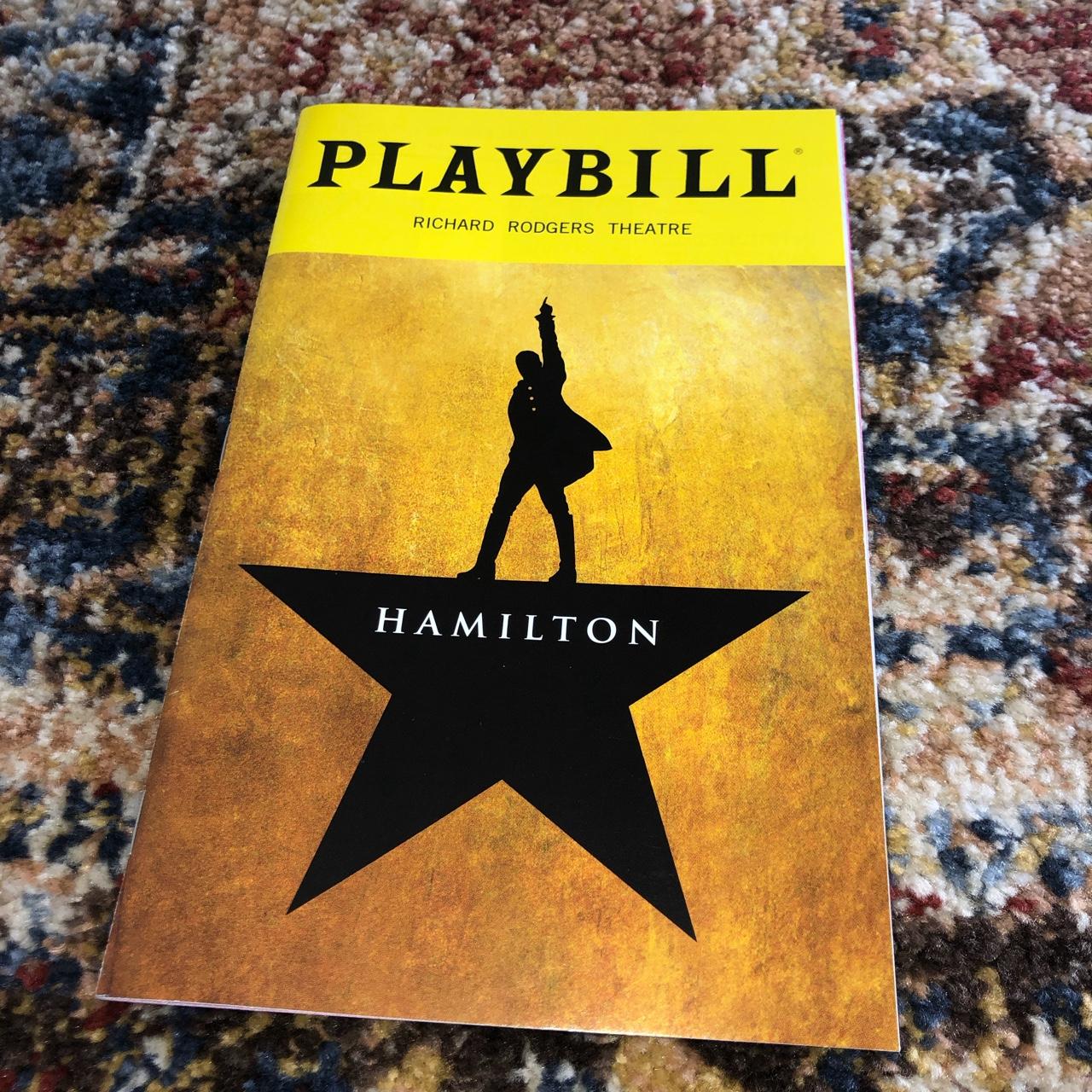 HAMILTON PLAYBILL 2018!!! Cast includes: Depop