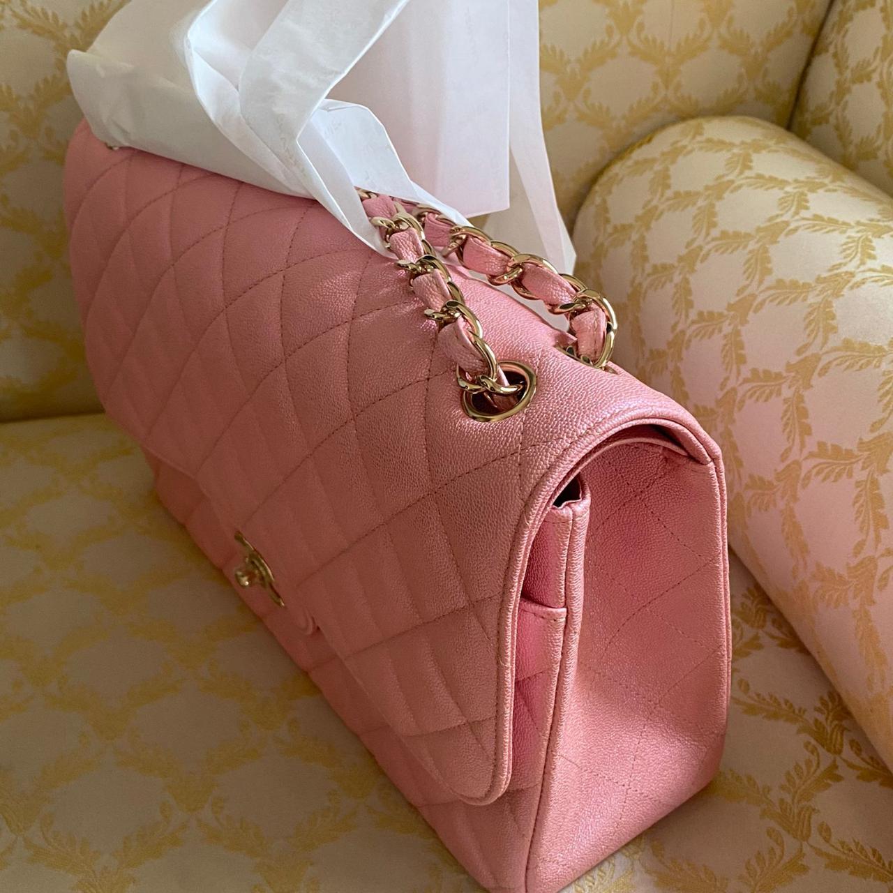 Pink Chanel Bag. Limited Edition. Never Used - Depop