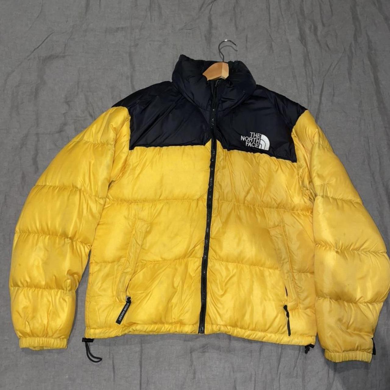 The North Face Men's Black and Yellow Jacket | Depop