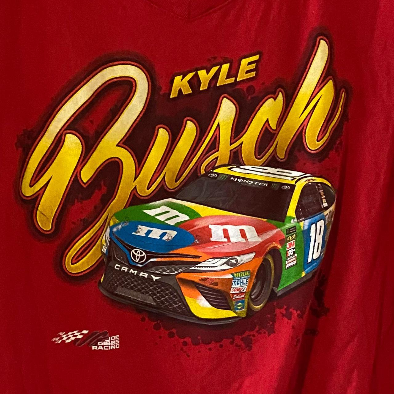 NASCAR Women's Red and Yellow T-shirt (3)