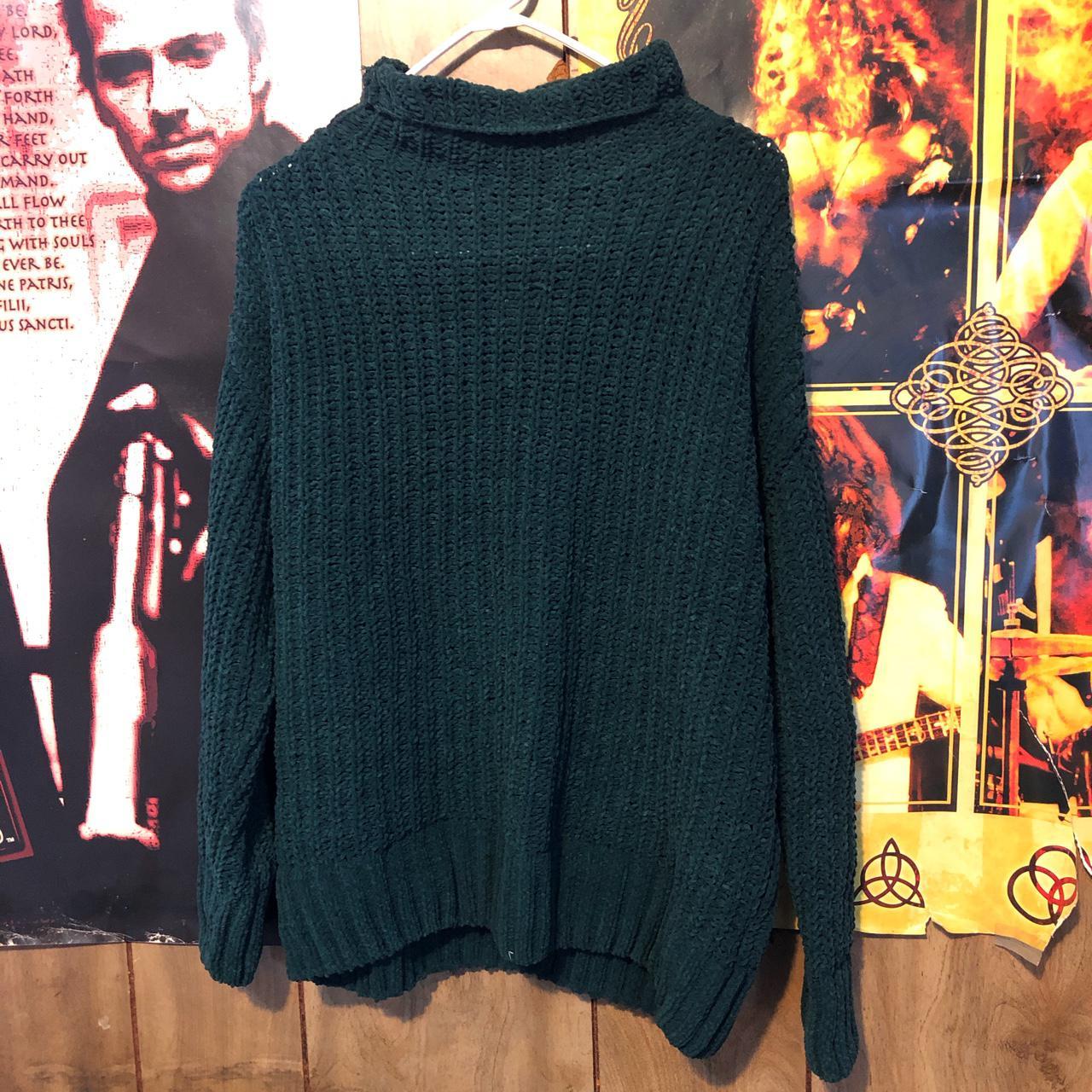 Very Soft Oversized Forest Green Turtle Neck - Depop