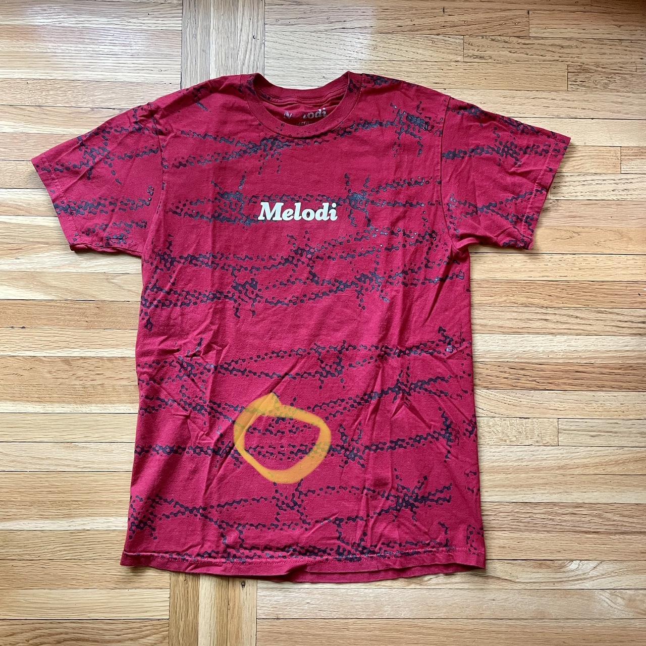 Ec Melodi red barbed wire tee Size: Medium Very... - Depop
