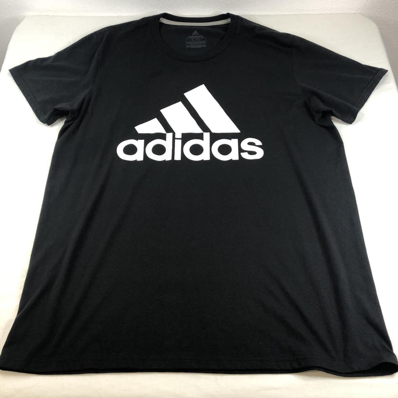 Men’s Adidas XL Black Climalite Short Sleeve Shirt... - Depop