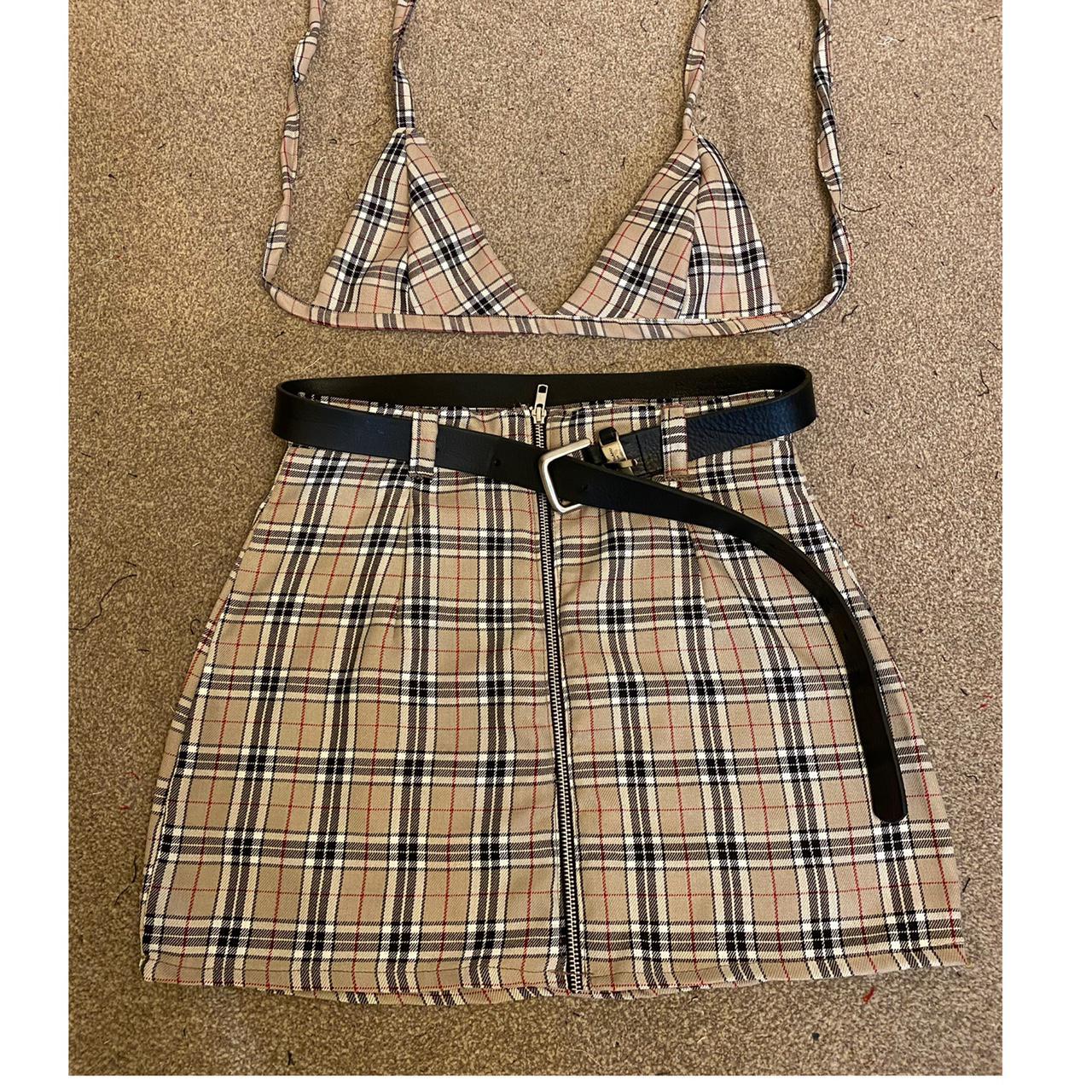 tartan skirt co ord