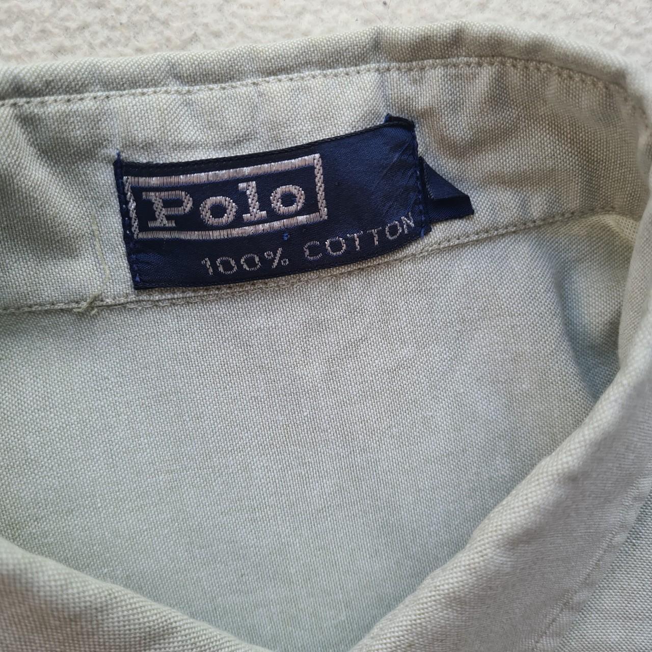 Men's Polo Ralph Lauren Long Sleeve Shirt Grey... - Depop