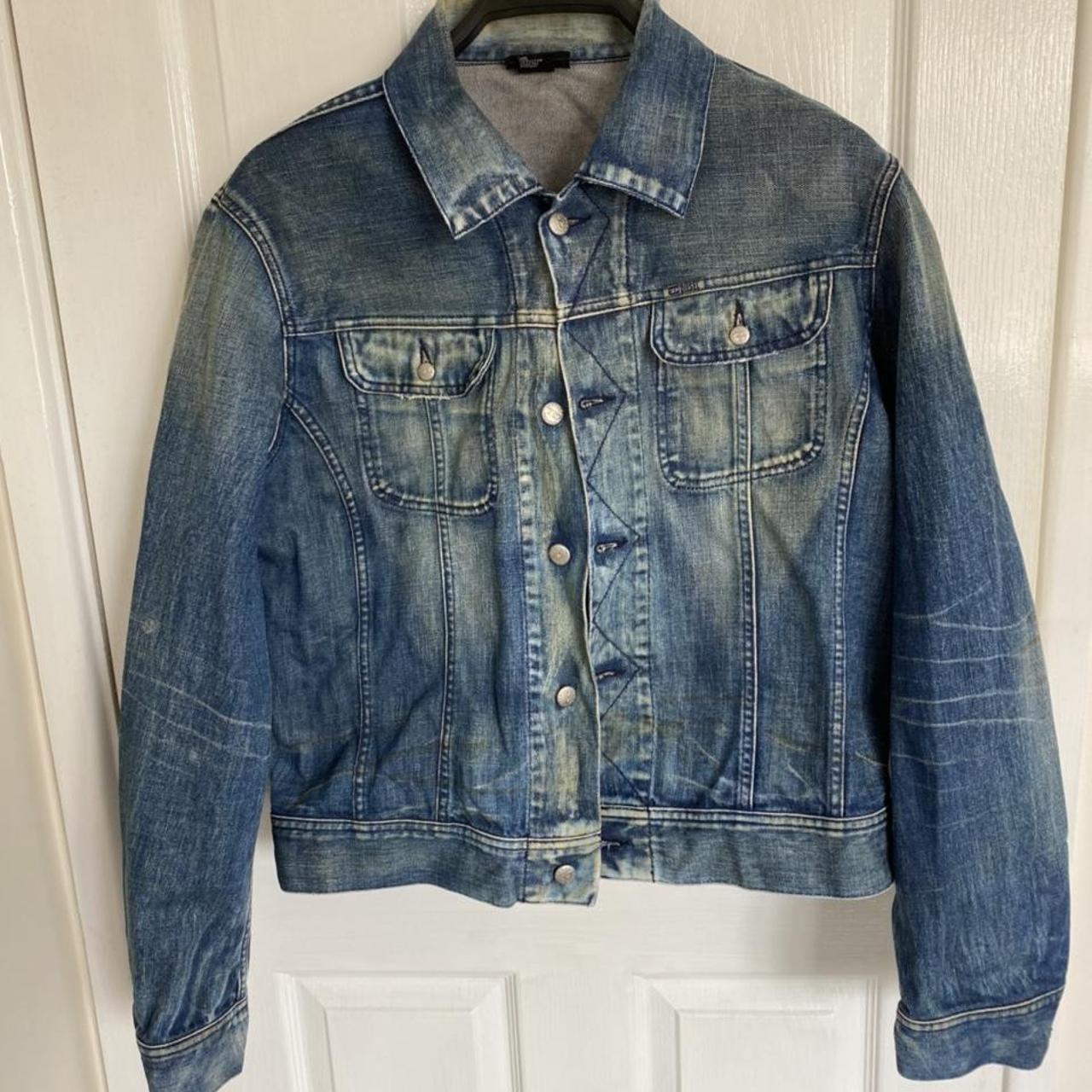 vintage diesel denim jacket from early 2000s,... - Depop