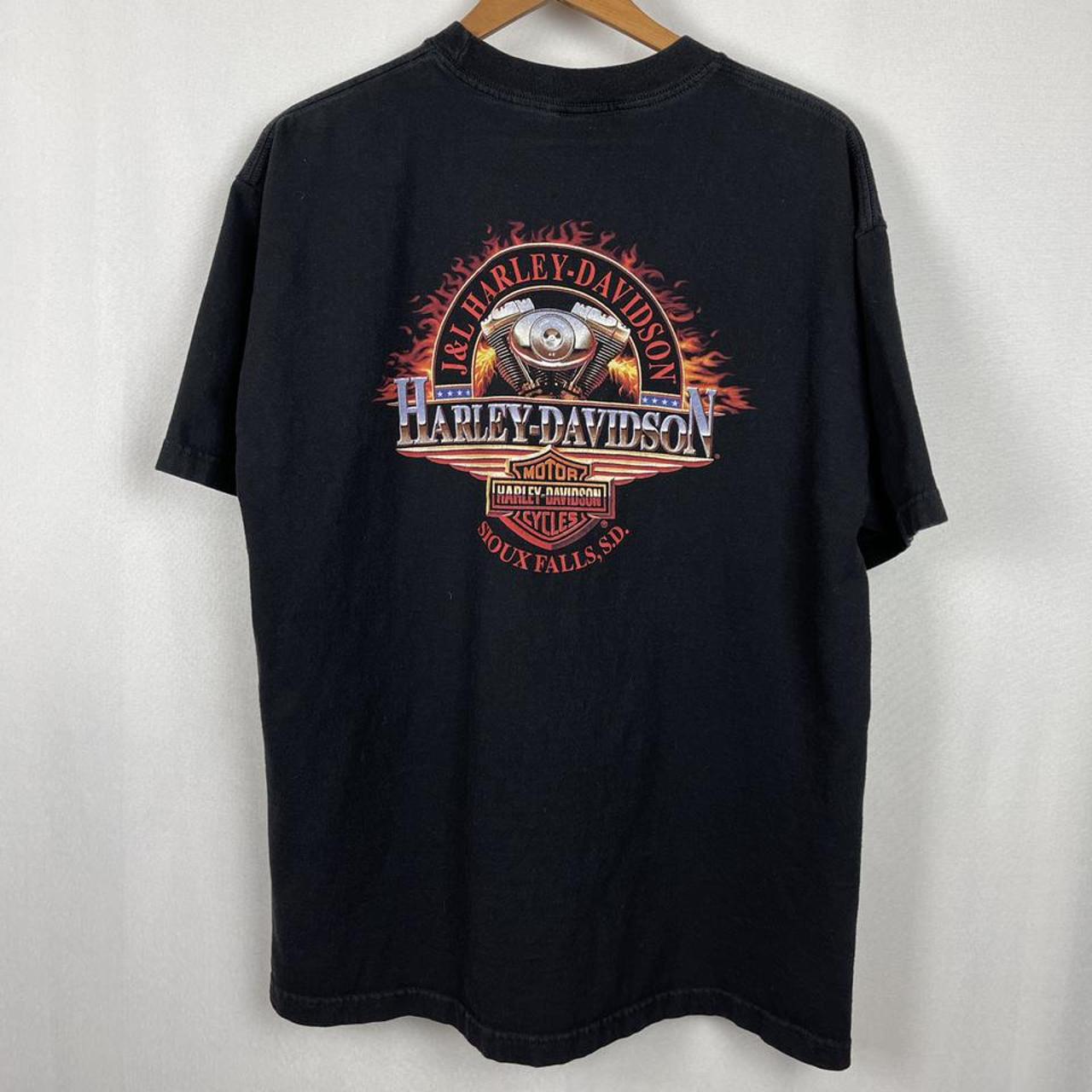 Harley Davidson Men's Black T-shirt | Depop