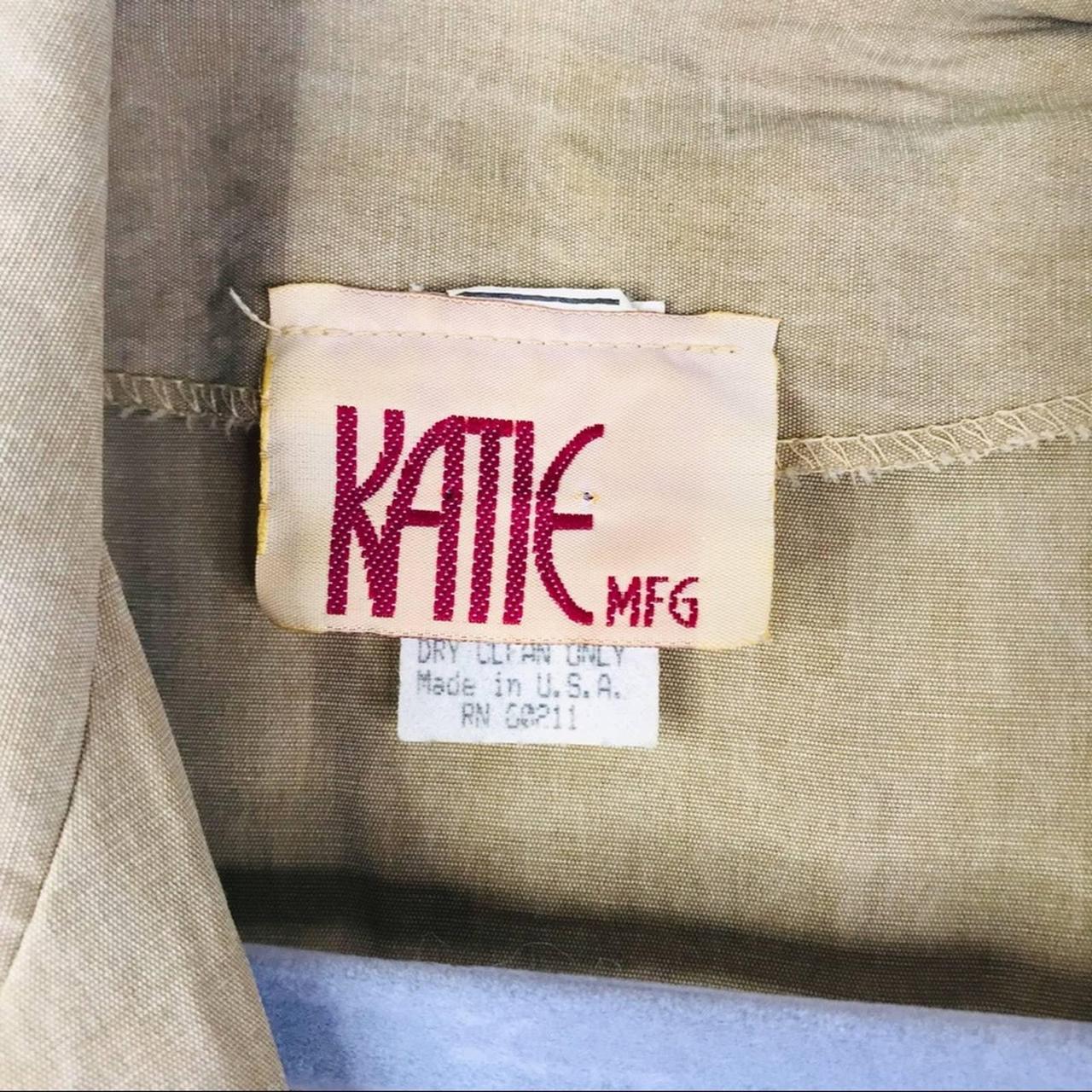 Vintage Katie MFG 70’s style button up khaki maxi... - Depop