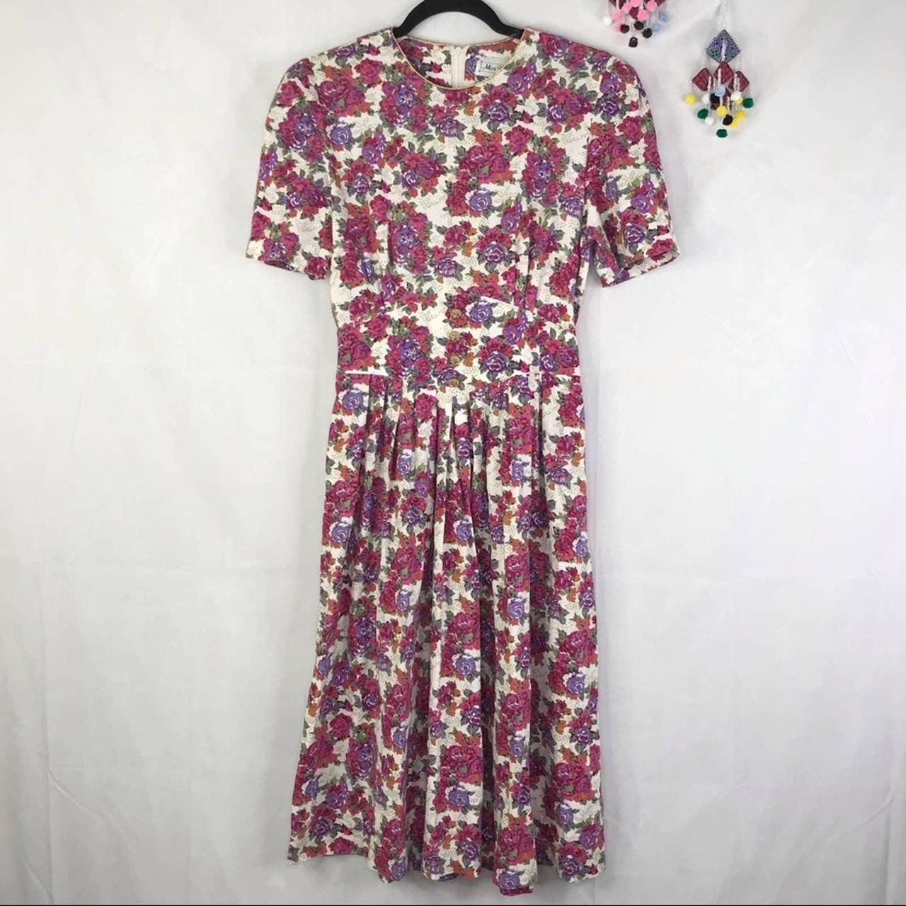 Vintage Miss Dorby cottagecore floral dress SIZE... - Depop