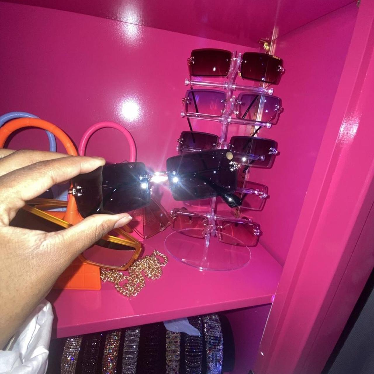 Black Rimless Sunglasses These Black rimless... Depop