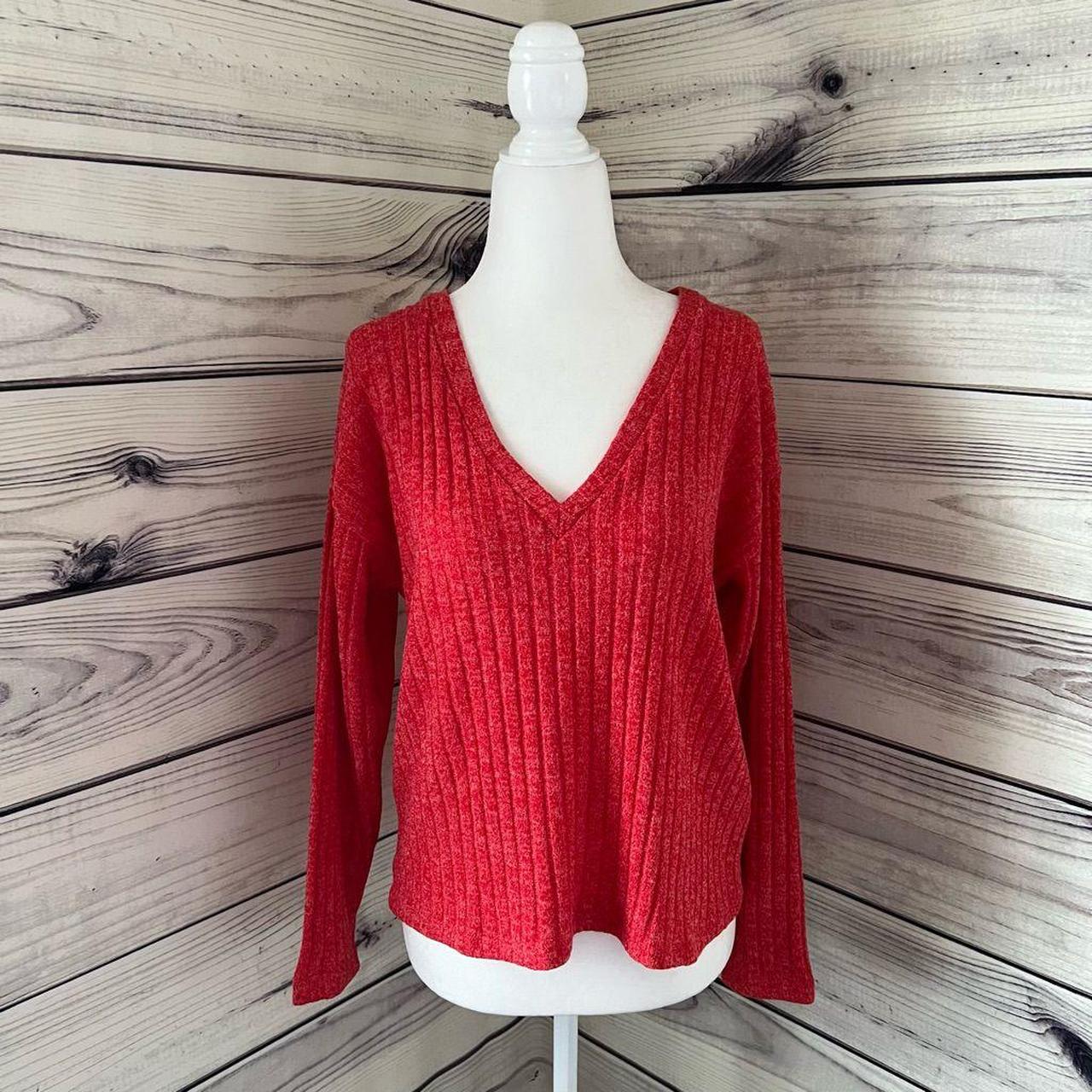 Zara Women's Red Jumper Depop