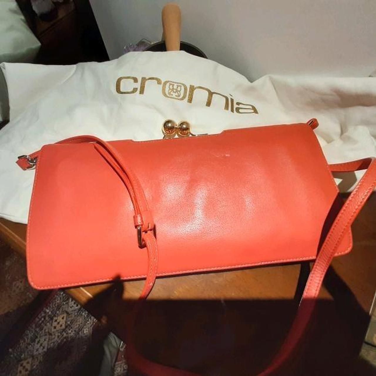 Borsa rossa in pelle marca Cromia bellissima