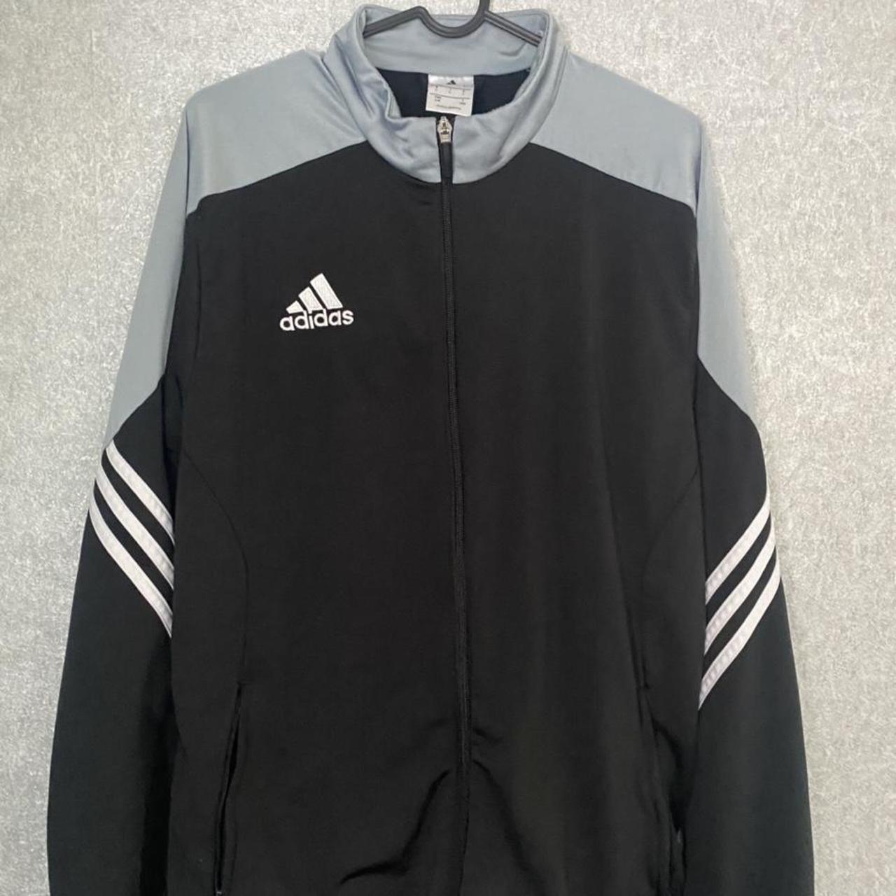 Adidas track jacket Hardly worn - Depop