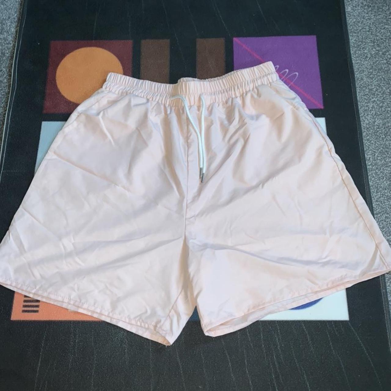 Men's Pink and White Shorts | Depop