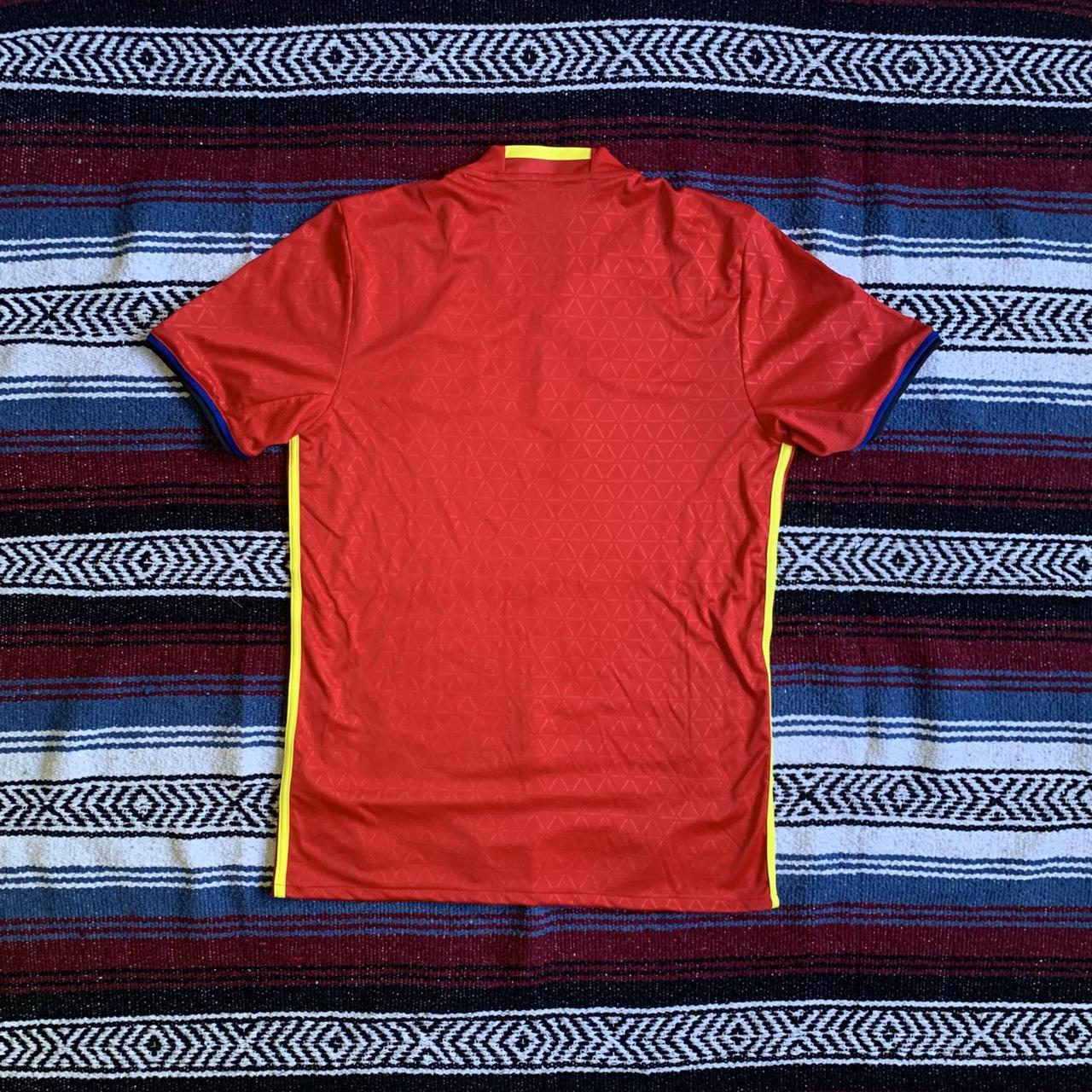 Adidas Spain 2016-17 Home Soccer Jersey Size Medium - Depop