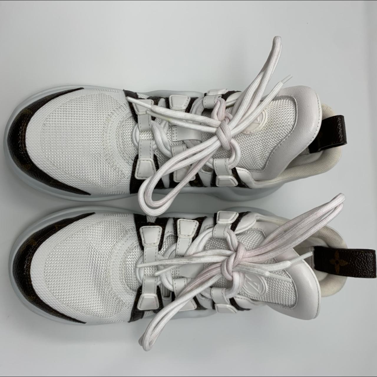 Louis Vuitton white archlight sneakers size 38 (us - Depop