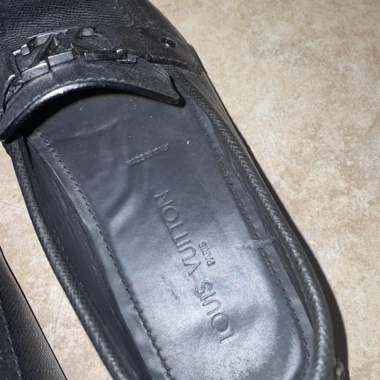 Louis Vuitton Men's Black Slides | Depop