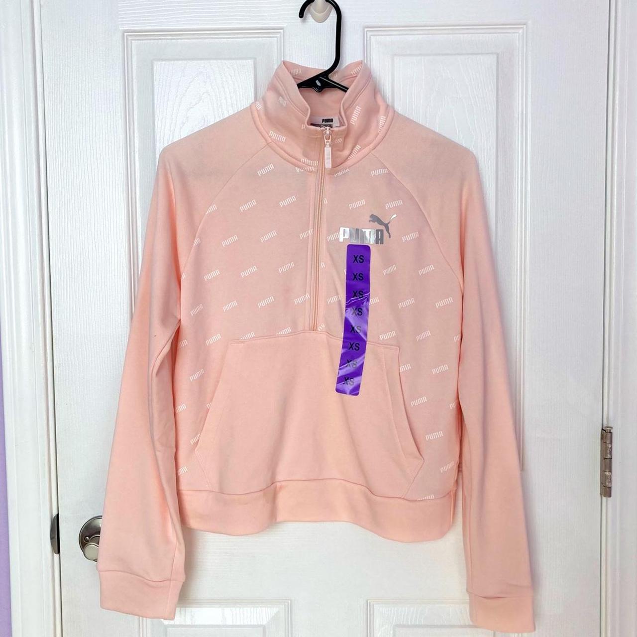 Pink puma hotsell half zip