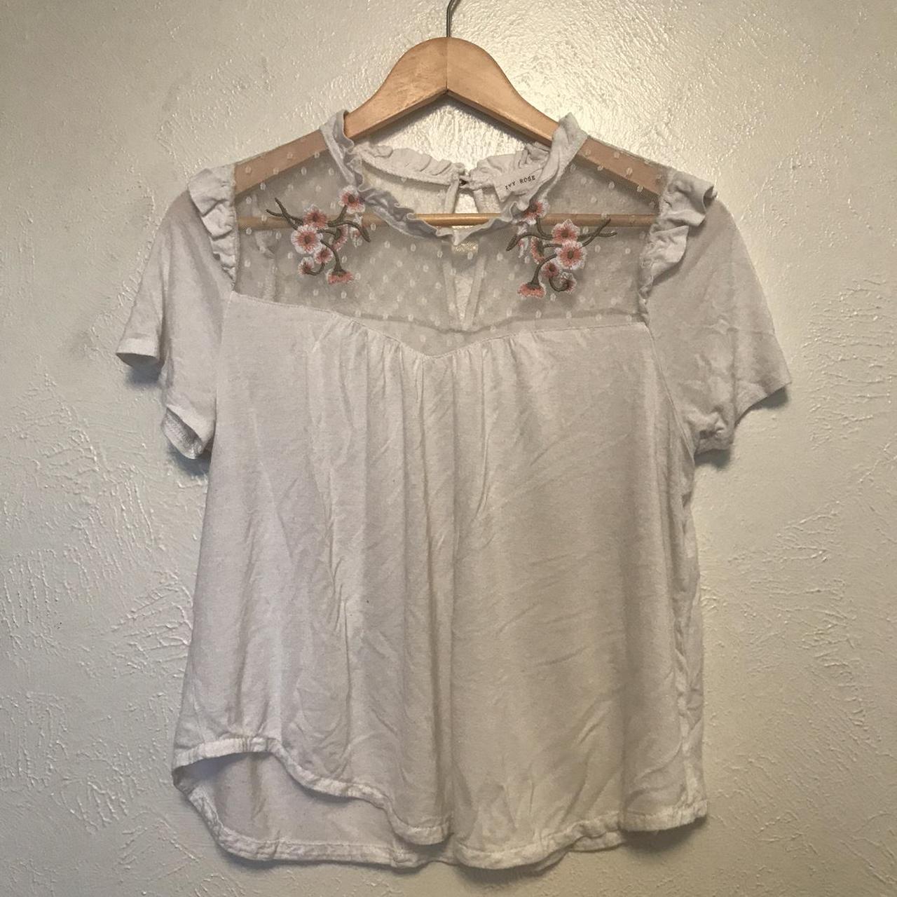 Super cute Ivy Rose lace top shirt! This is super... - Depop