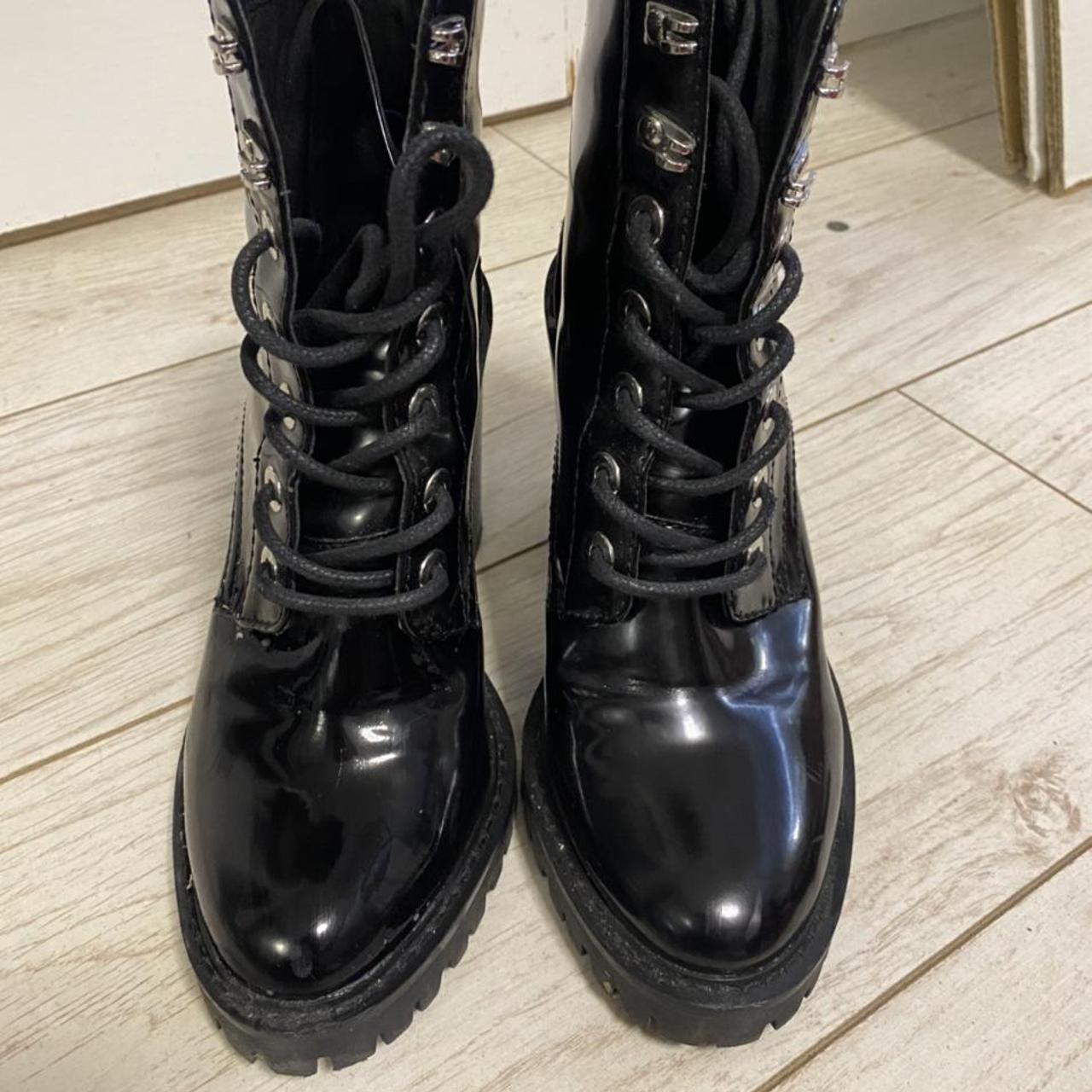 asos patent leather boots