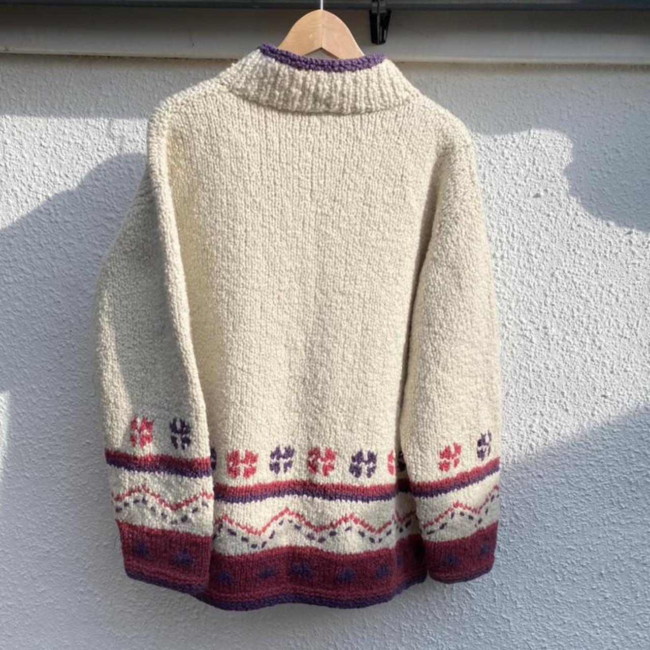 amazing vintage pachamama cream jumper • cute... - Depop