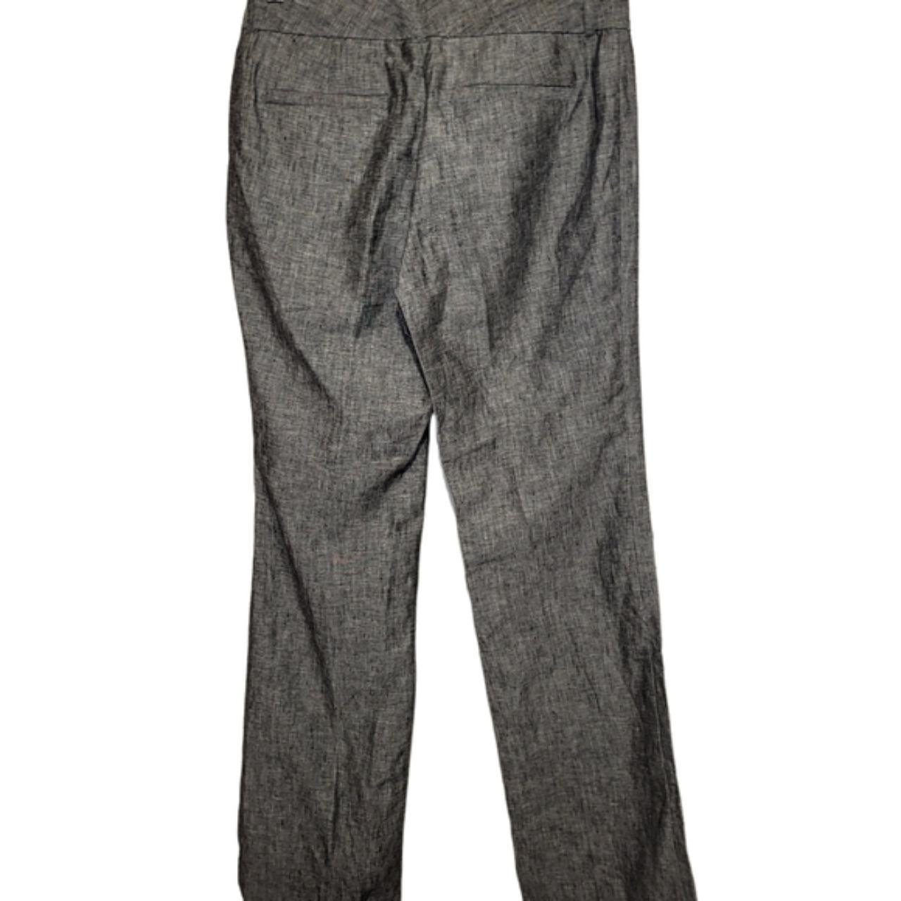 Banana Republic Linen Martin Fit Trousers Gray sz 4 NWT - Depop