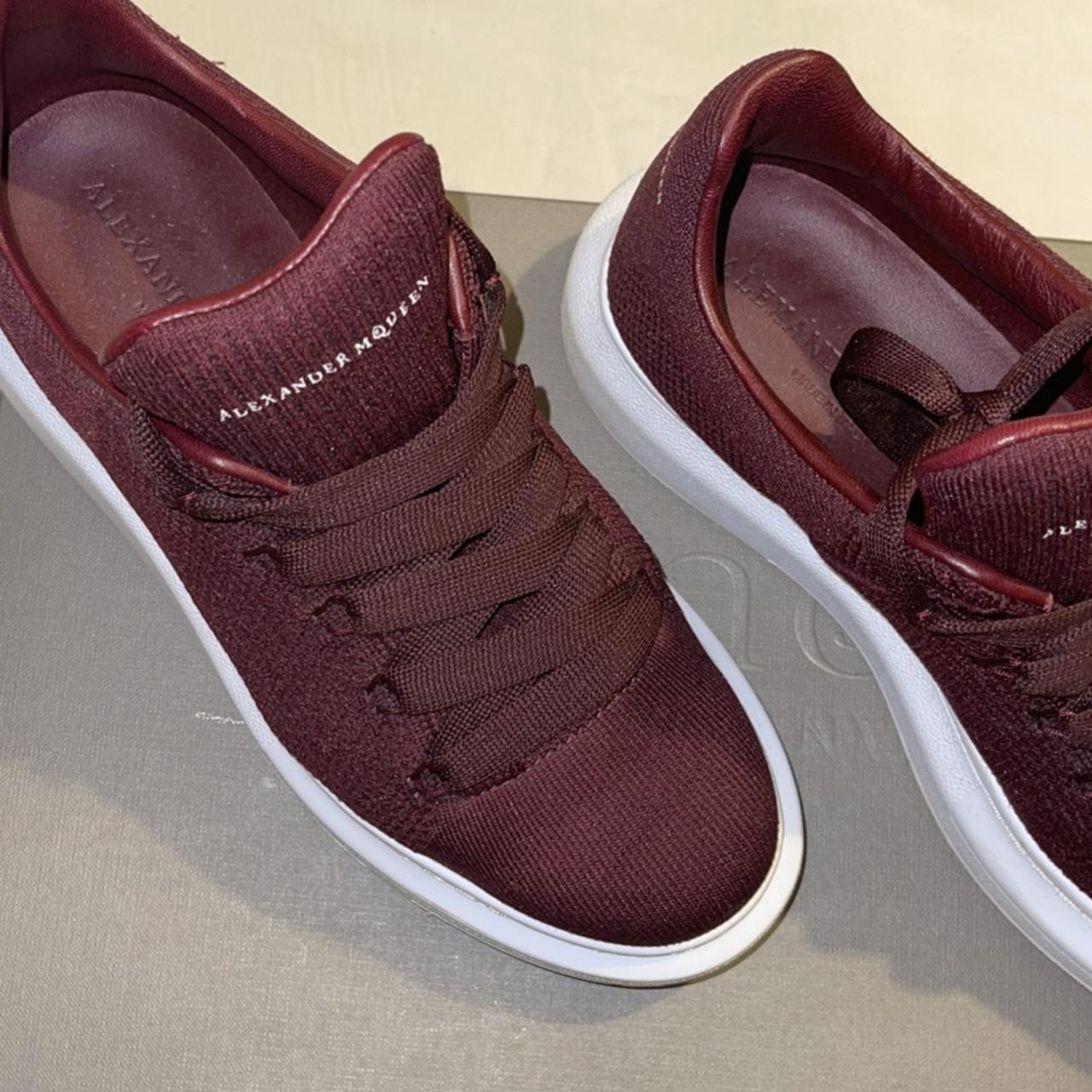 Alexander mcqueen hot sale burgundy trainers