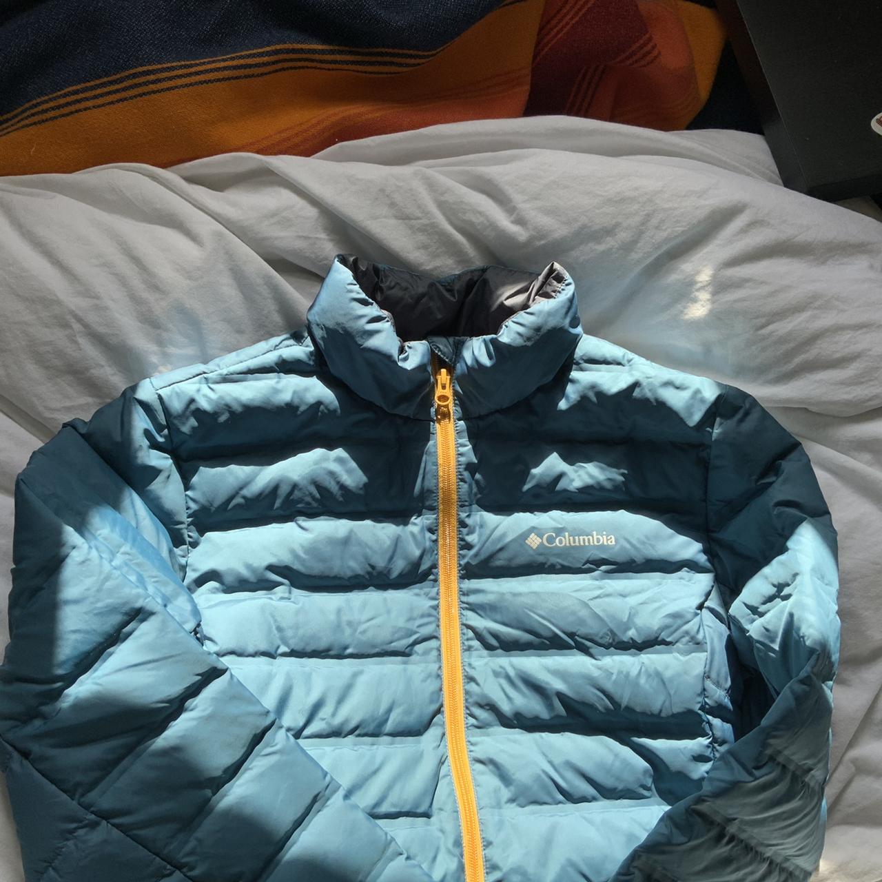 Columbia 650 fill Down Jacket size large. Small hole... Depop