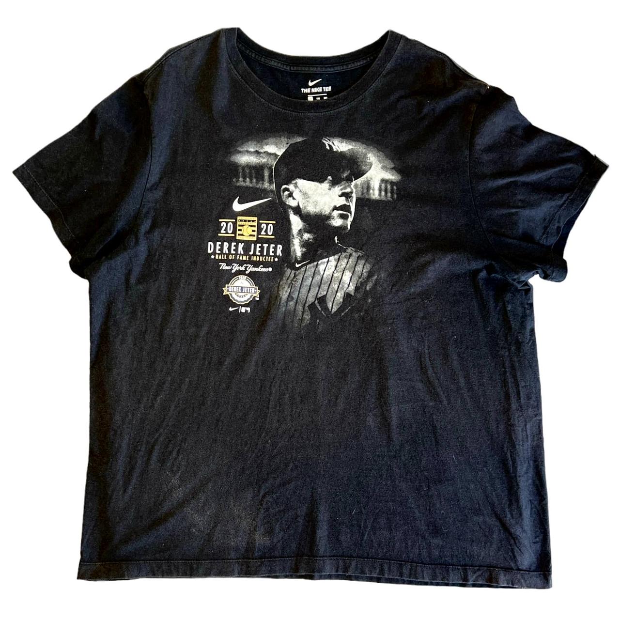New York Yankees Derek Jeter Gray T-Shirt by Nike