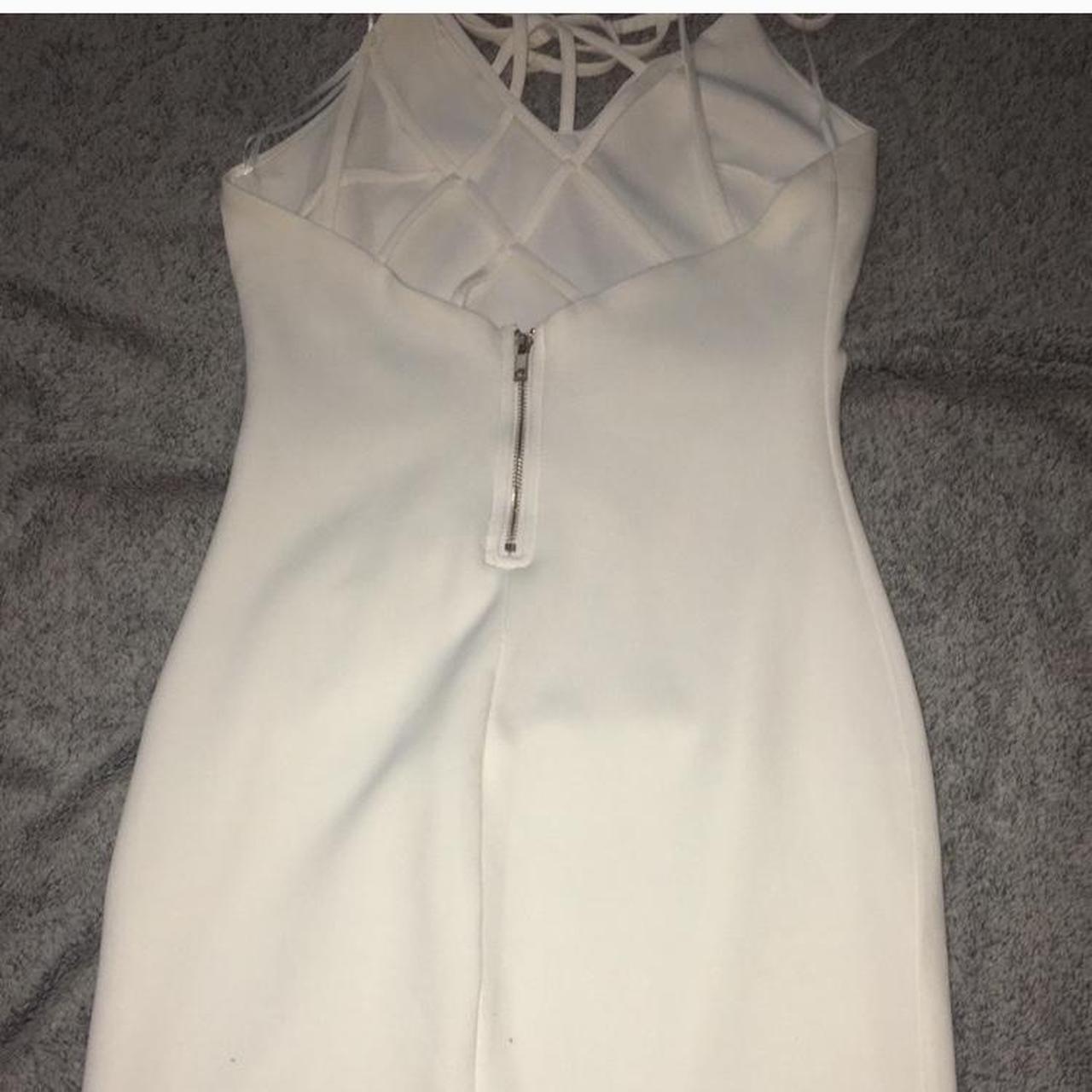 Fashionova white skin tight dress! FREE SHIPPING... - Depop