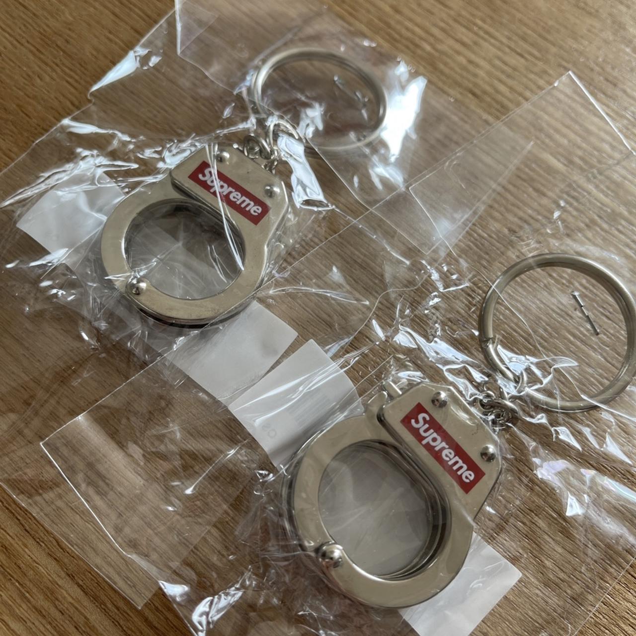 supreme handcuffs keychain