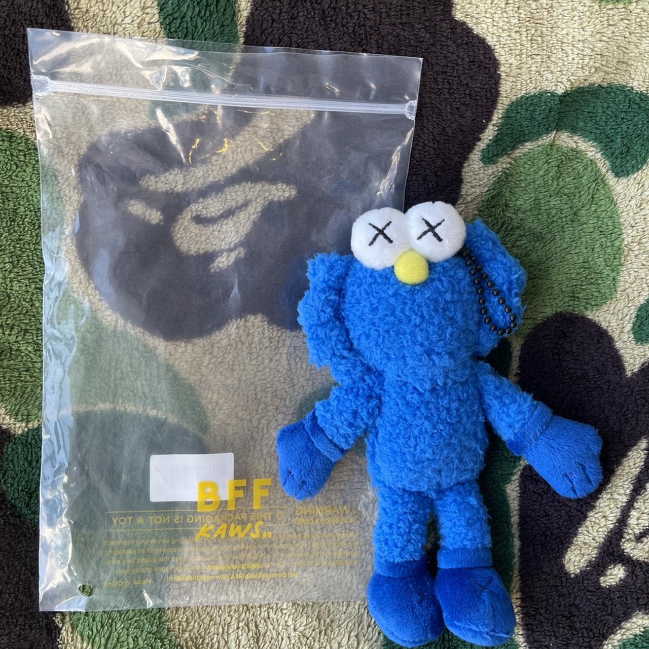 KAWS BFF Taiwan Mini Plush Figure Blue In July of | Depop