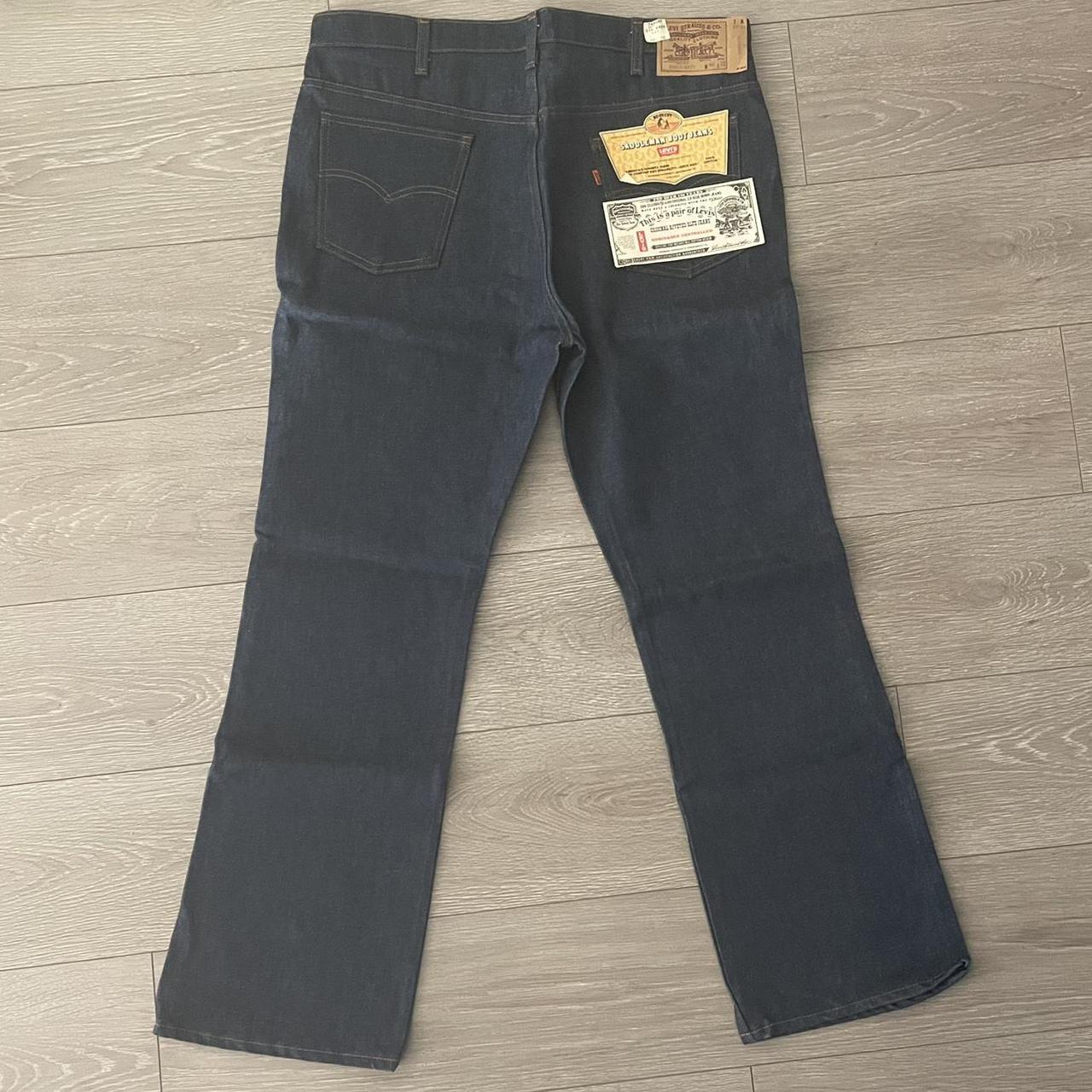 Saddleman 517 Bootcut Dark wash Jeans Orange tab by... - Depop