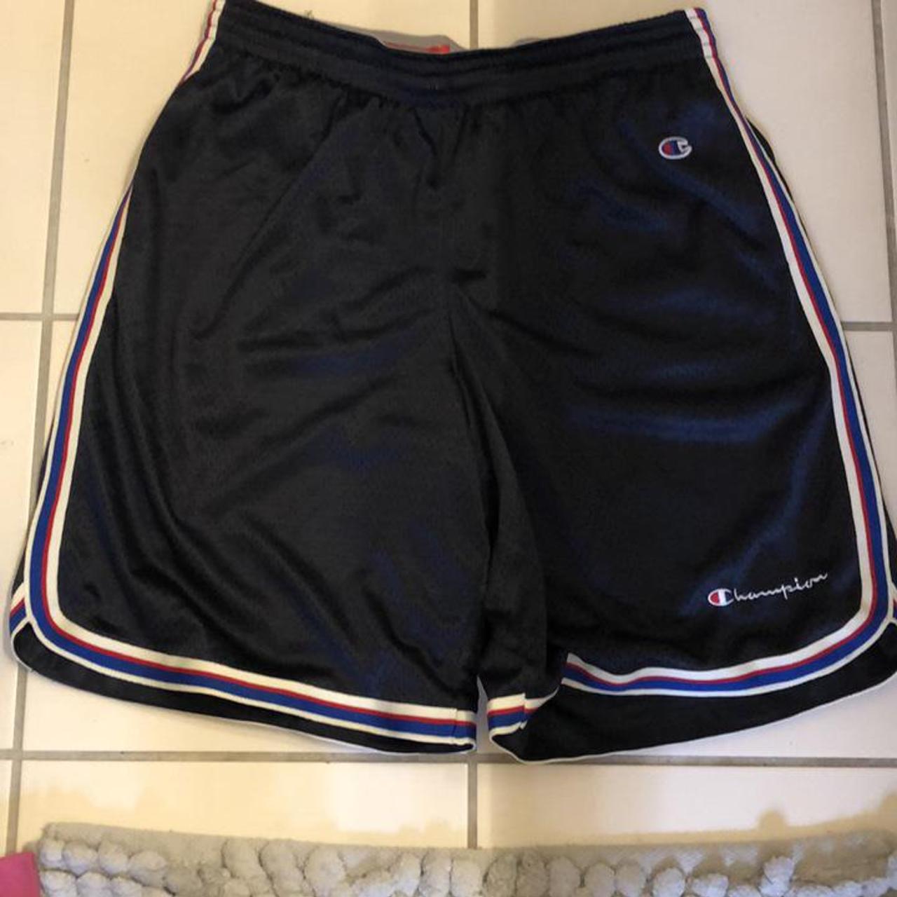 Red white and cheap blue champion shorts