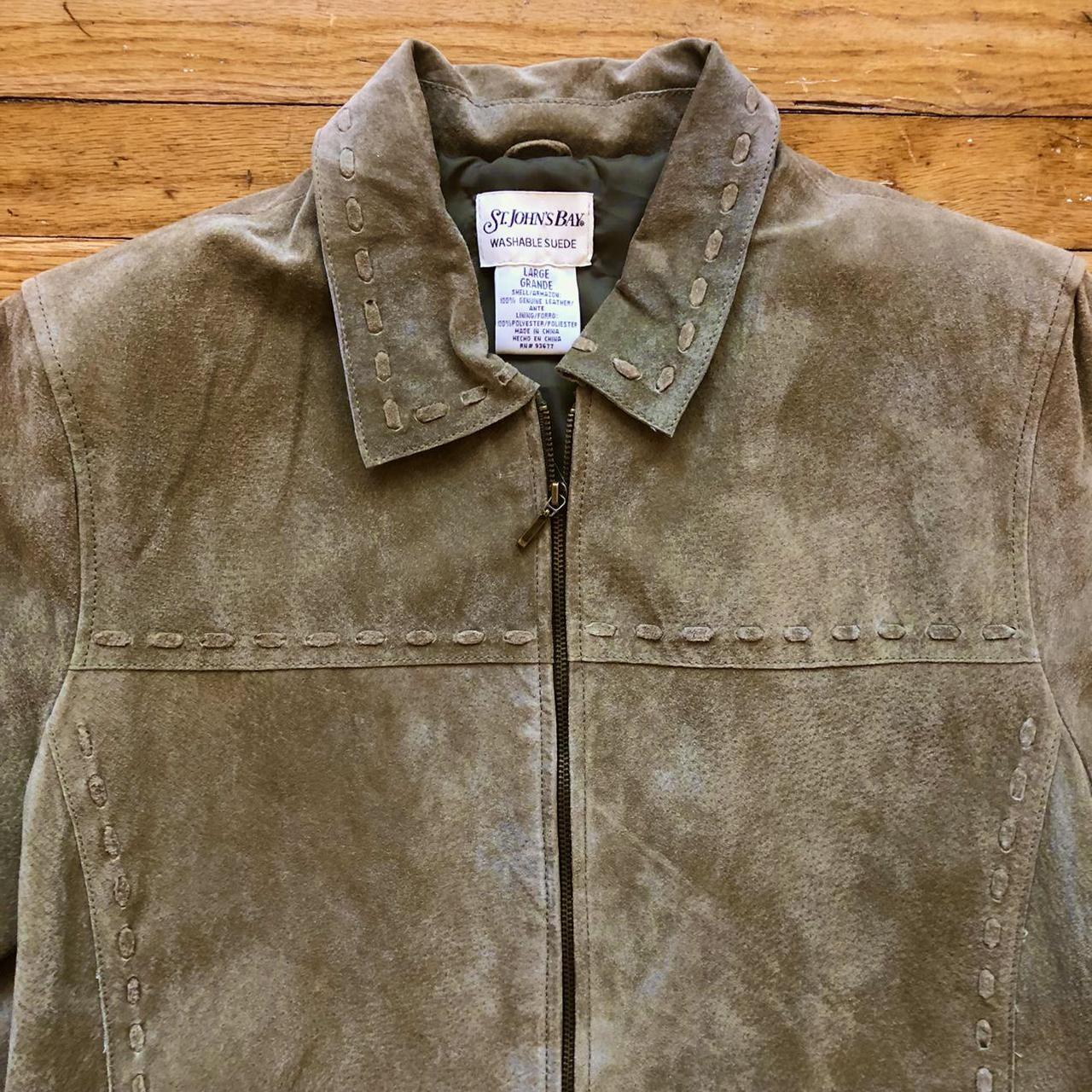 St john's bay suede on sale jacket