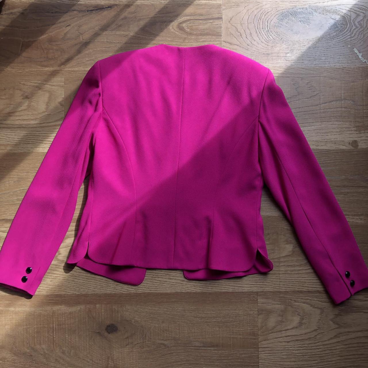 Pretty In HOT PINK Vintage Blazer From 90s-era Liz... - Depop