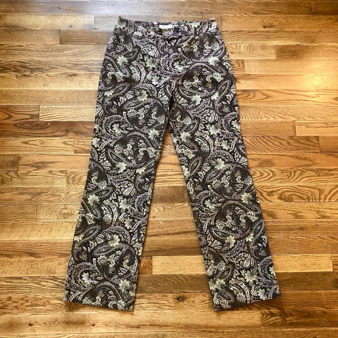 Lovely vintage paisley-print trousers from 90s-era... - Depop